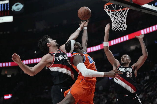 NBA季后赛开拓者再次战胜雷霆，领先系列的简单介绍